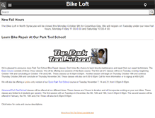 Tablet Screenshot of bikeloft.com